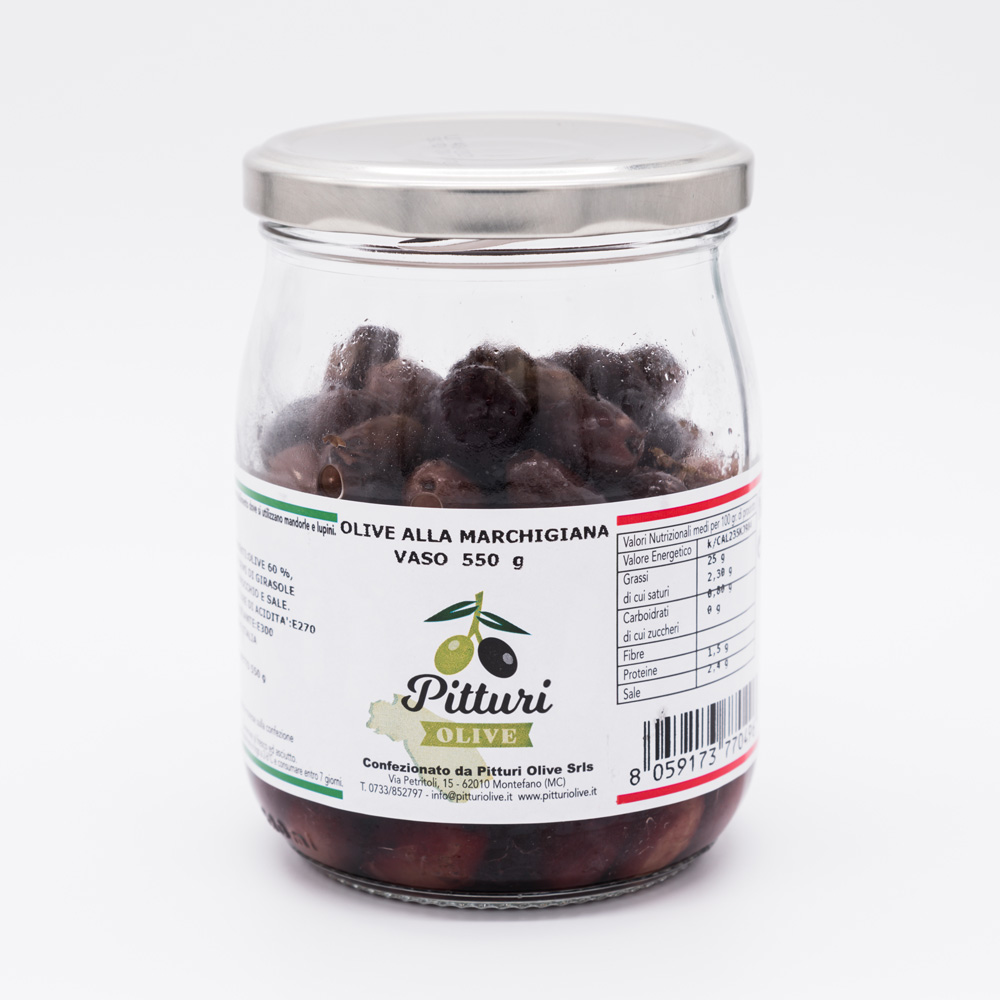 Olive alle Marchigiana condite in olio